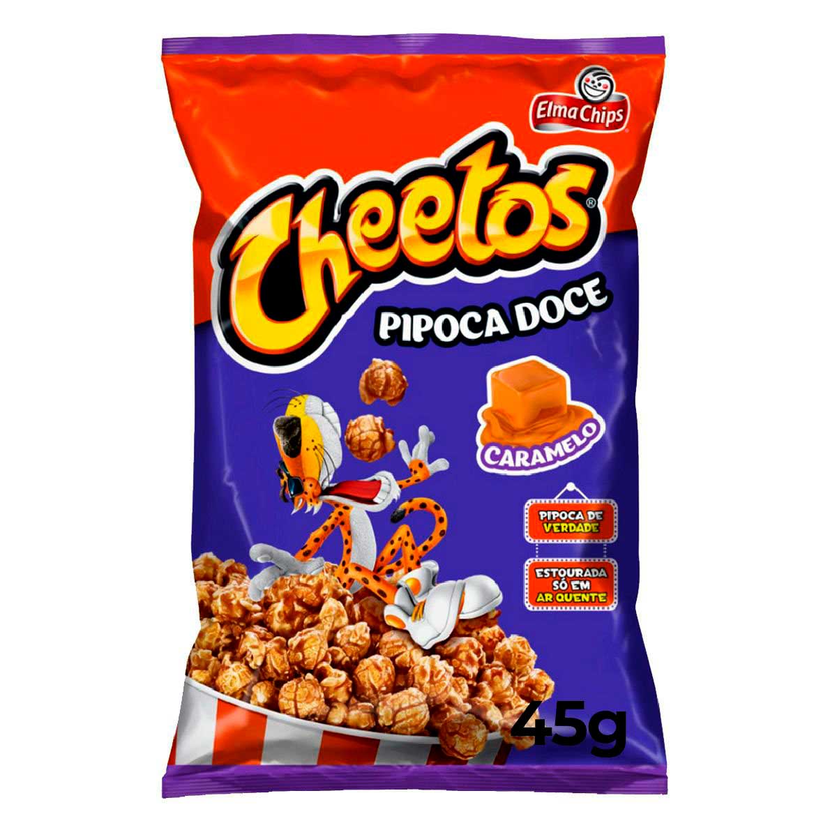 Pipoca Pronta Doce Caramelizada Elma Chips Cheetos Pacote 45g