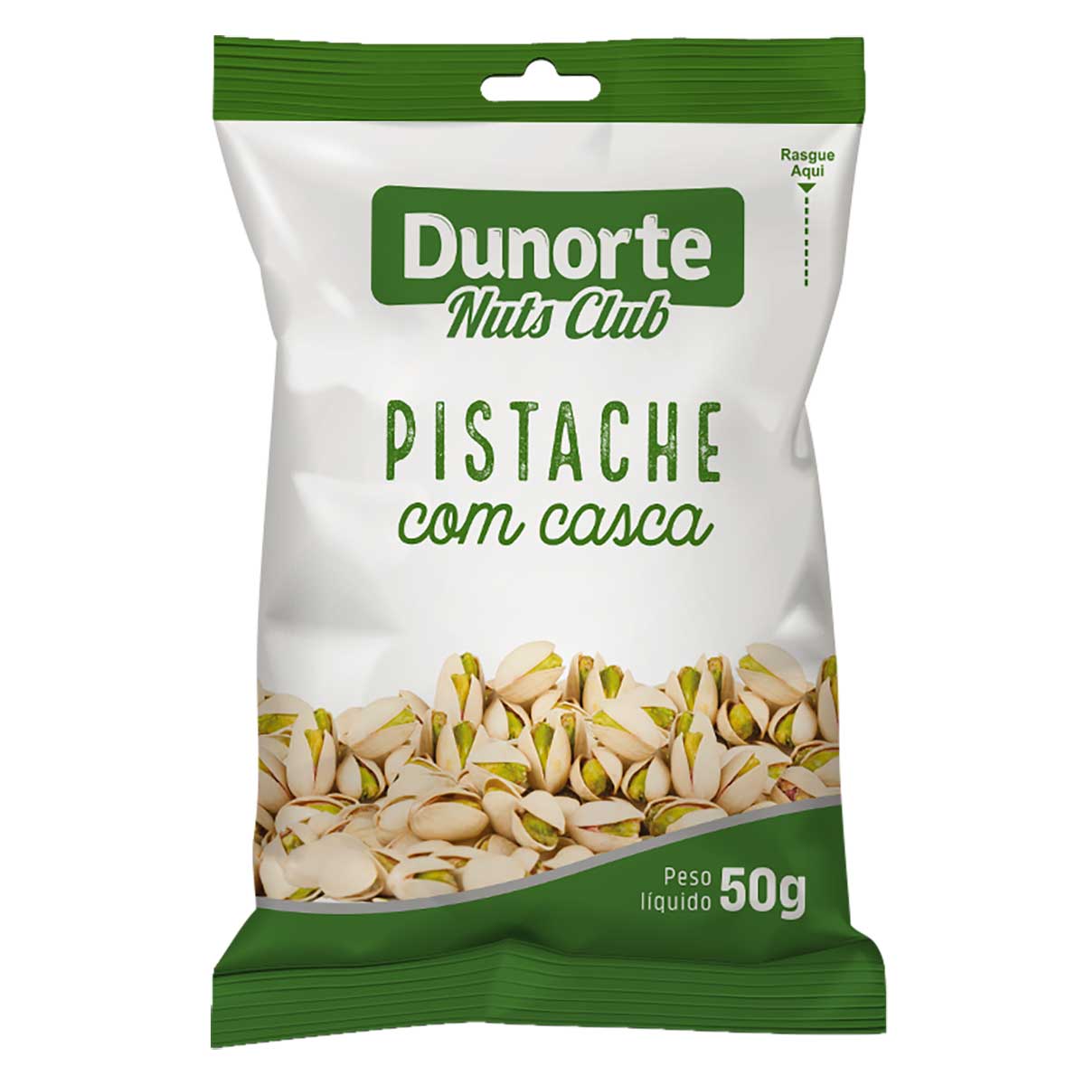 Salgadinho a Base de Pistache com Casca Dunorte Nuts Club 50g