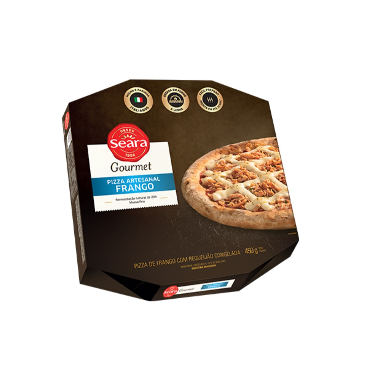 Pizza Congelada Frango com Requeijão Seara Gourmet 450 g