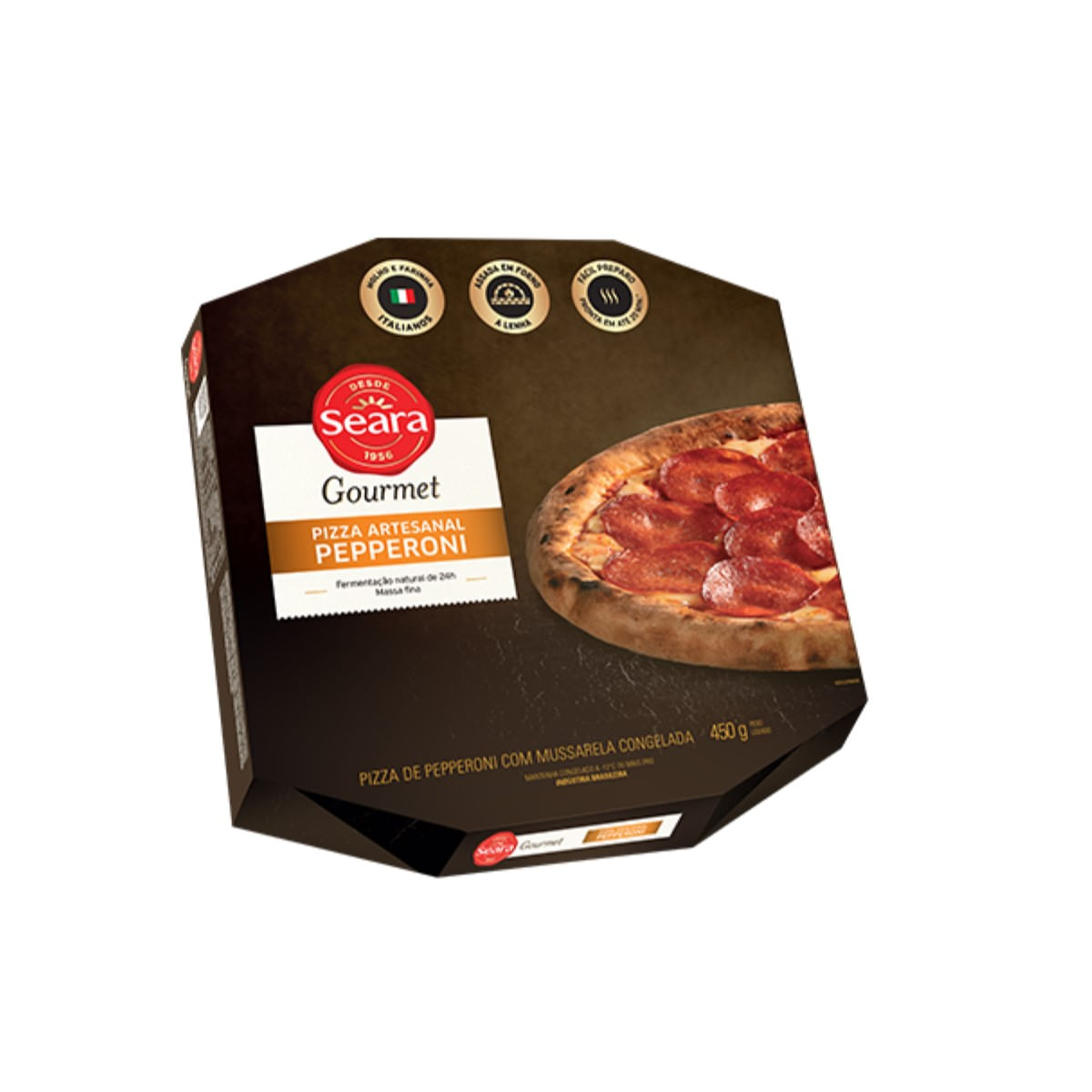 Pizza Congelada Pepperoni Seara Gourmet 450 g