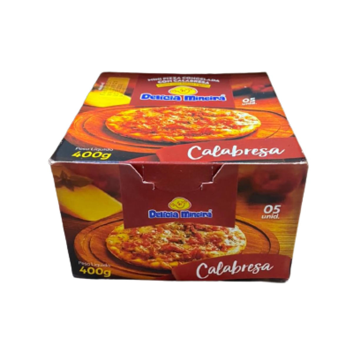 Mini Pizza Congelada Calabresa Delícia Mineira 400 g