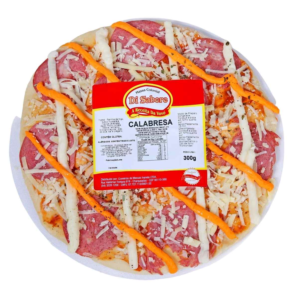 Pizza Congelada Di Sabore Calabresa  300 g