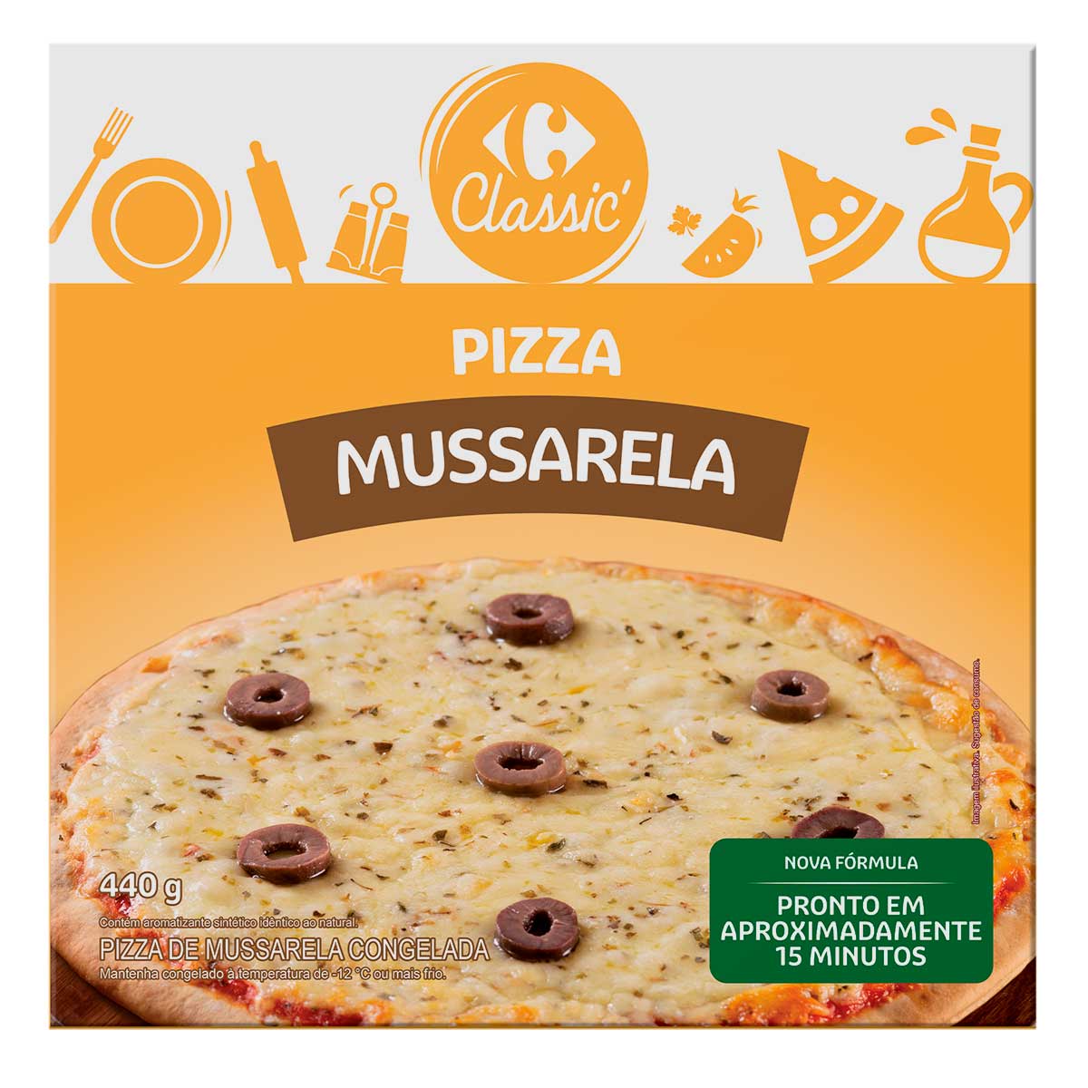 Pizza de Mussarela Carrefour 440g