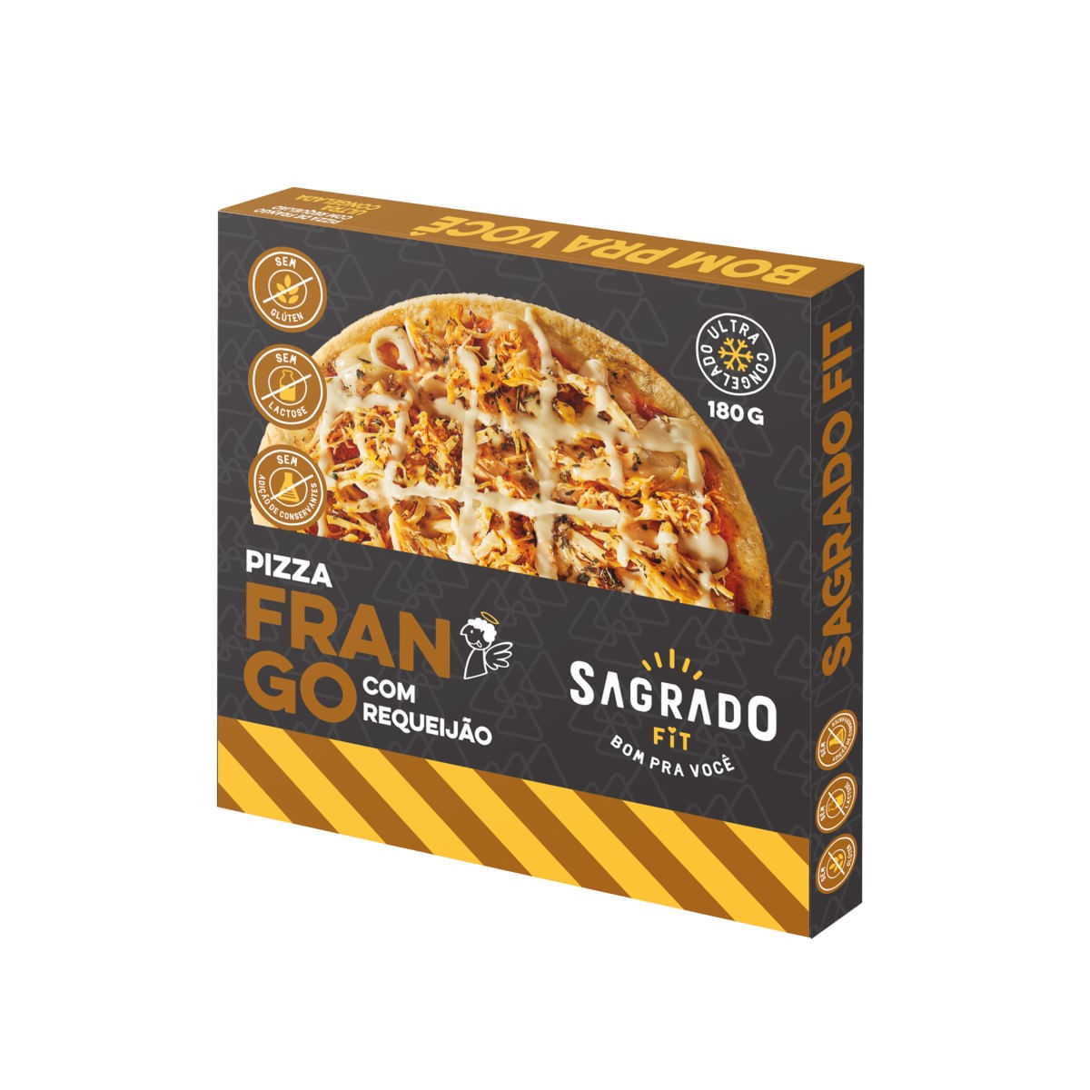 Pizza Fit Frango com Requeijão Sagrado Fit 180 g