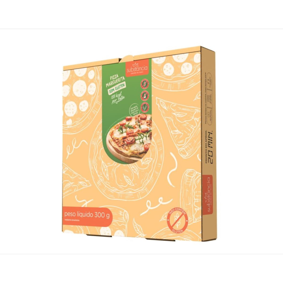 Pizza Margherita Sem Glúten Substância 300 g