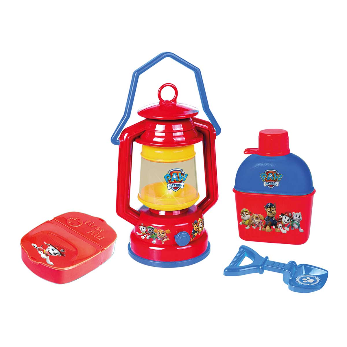 Playset Paw Patrol Camping Kit Com Lampião e Cantil Candide