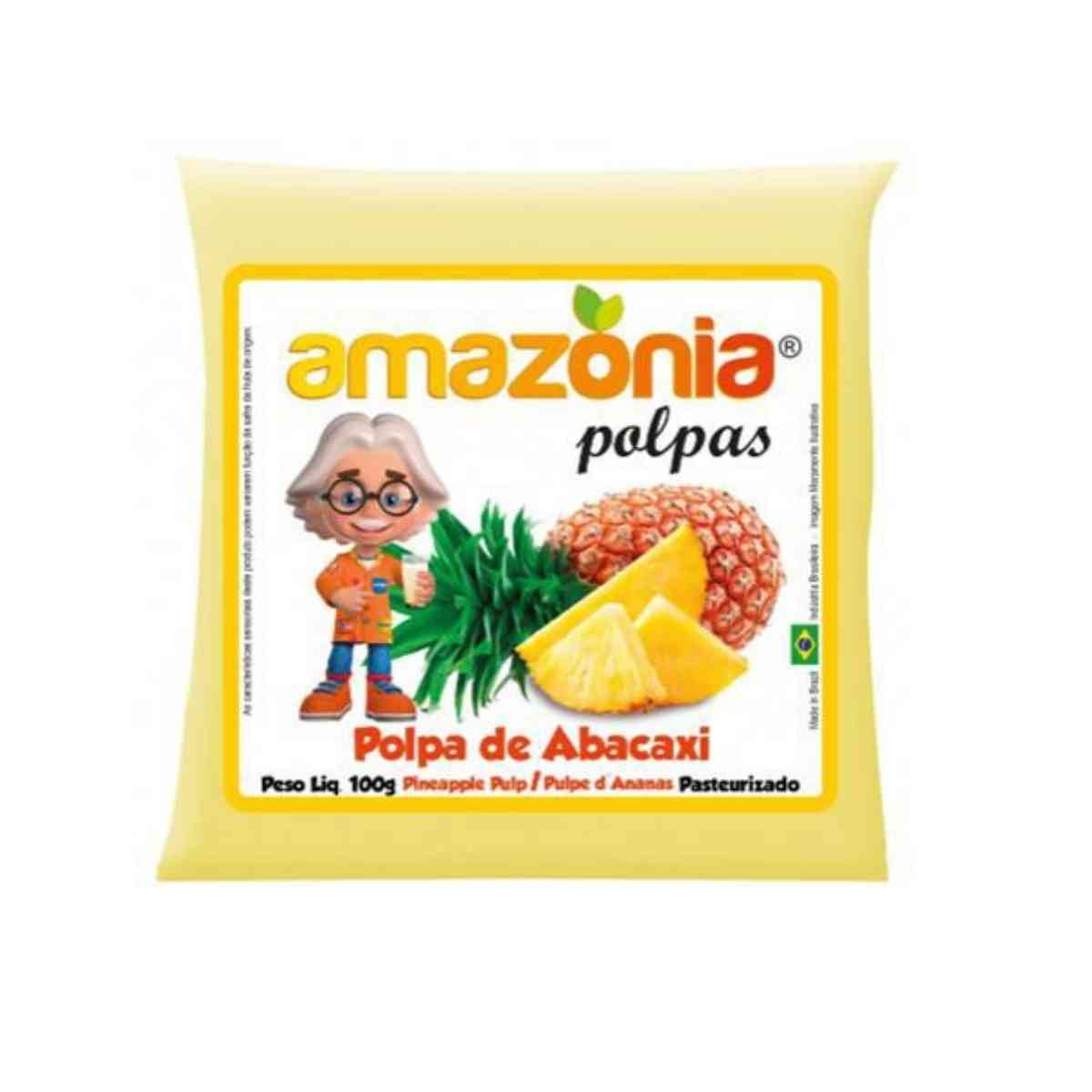 Polpa de Abacaxi Amazônia Polpas 100 g