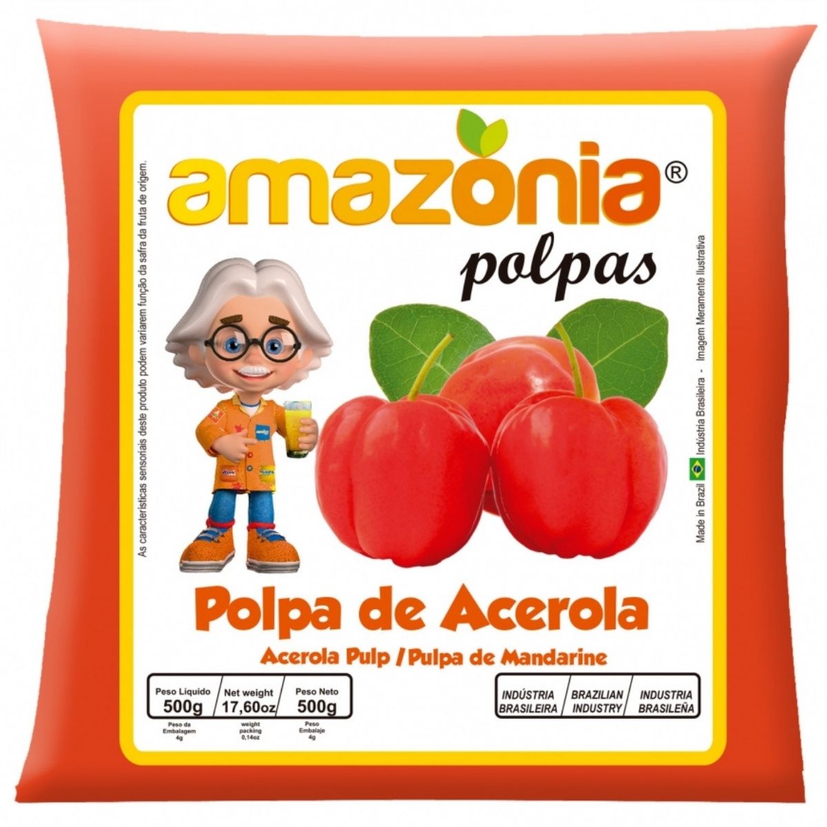 Polpa Congelada Amazônia Acerola 500 g