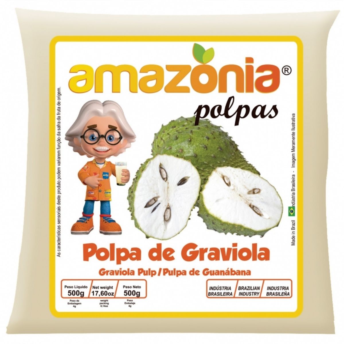 Polpa Congelada  Amazônia Abacaxi 500 g