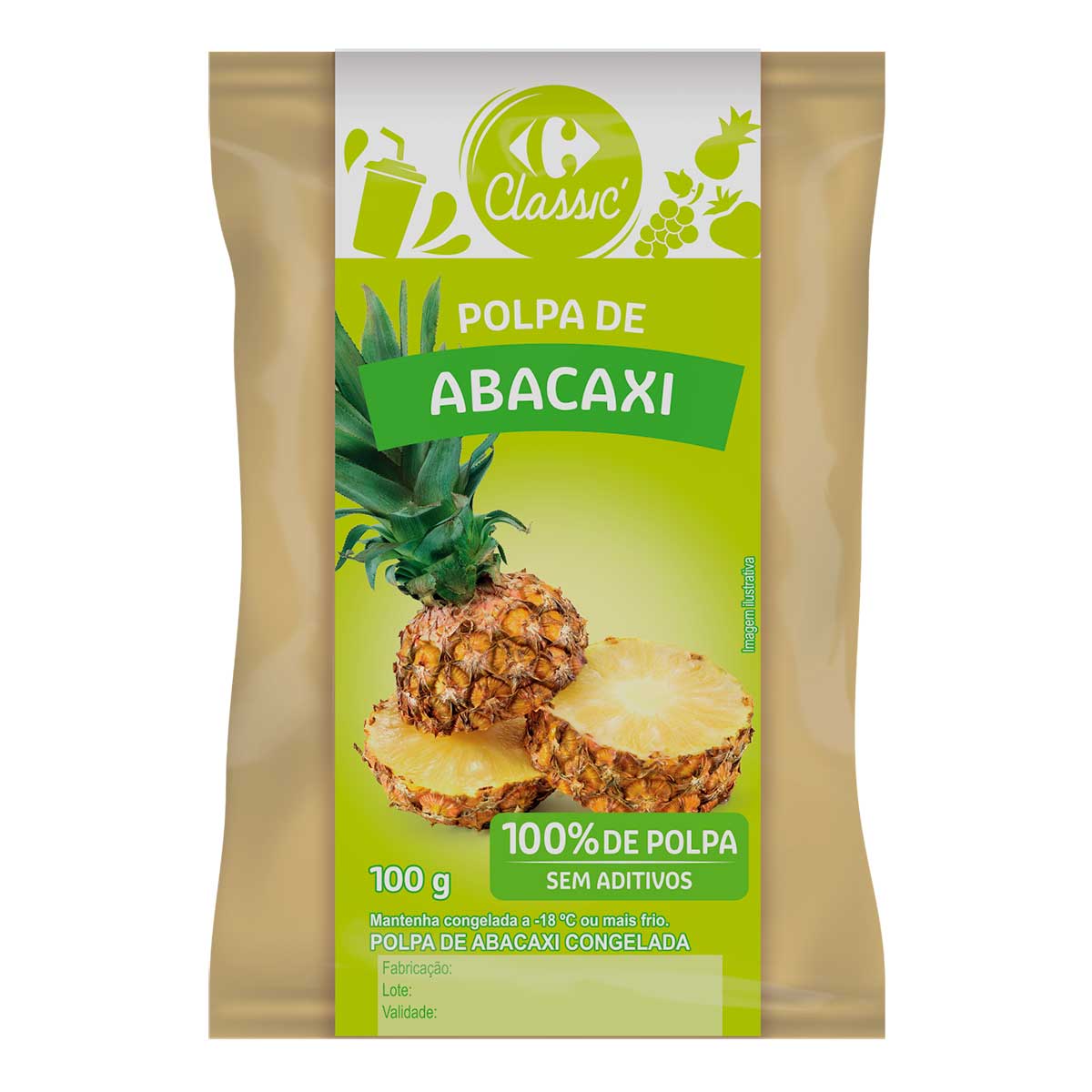 Polpa De Abacaxi Carrefour 100 g