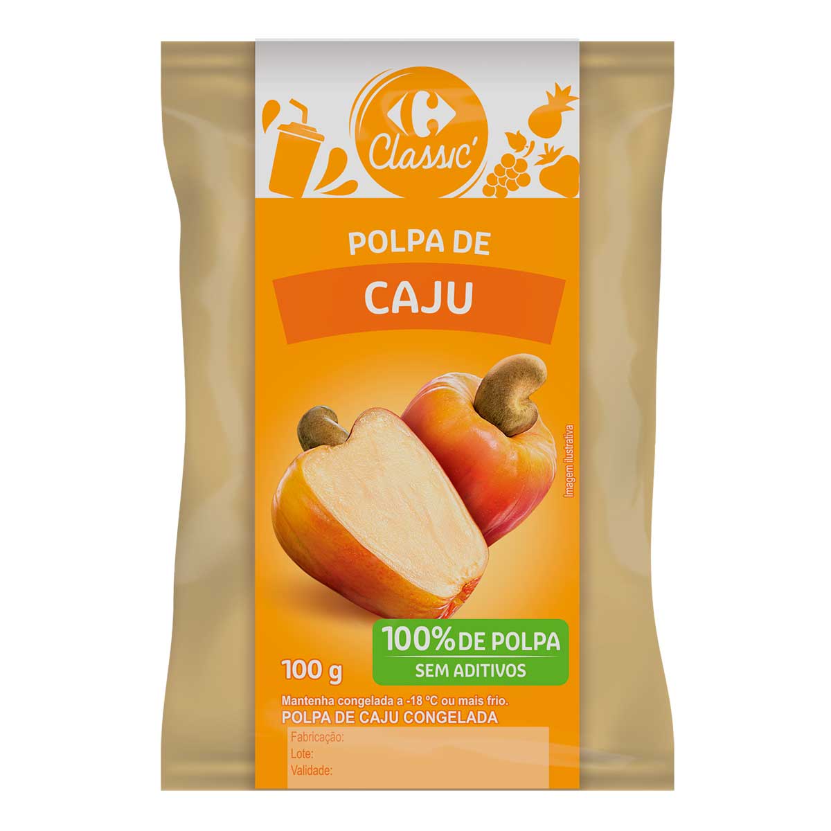 Polpa de Caju Carrefour 100g