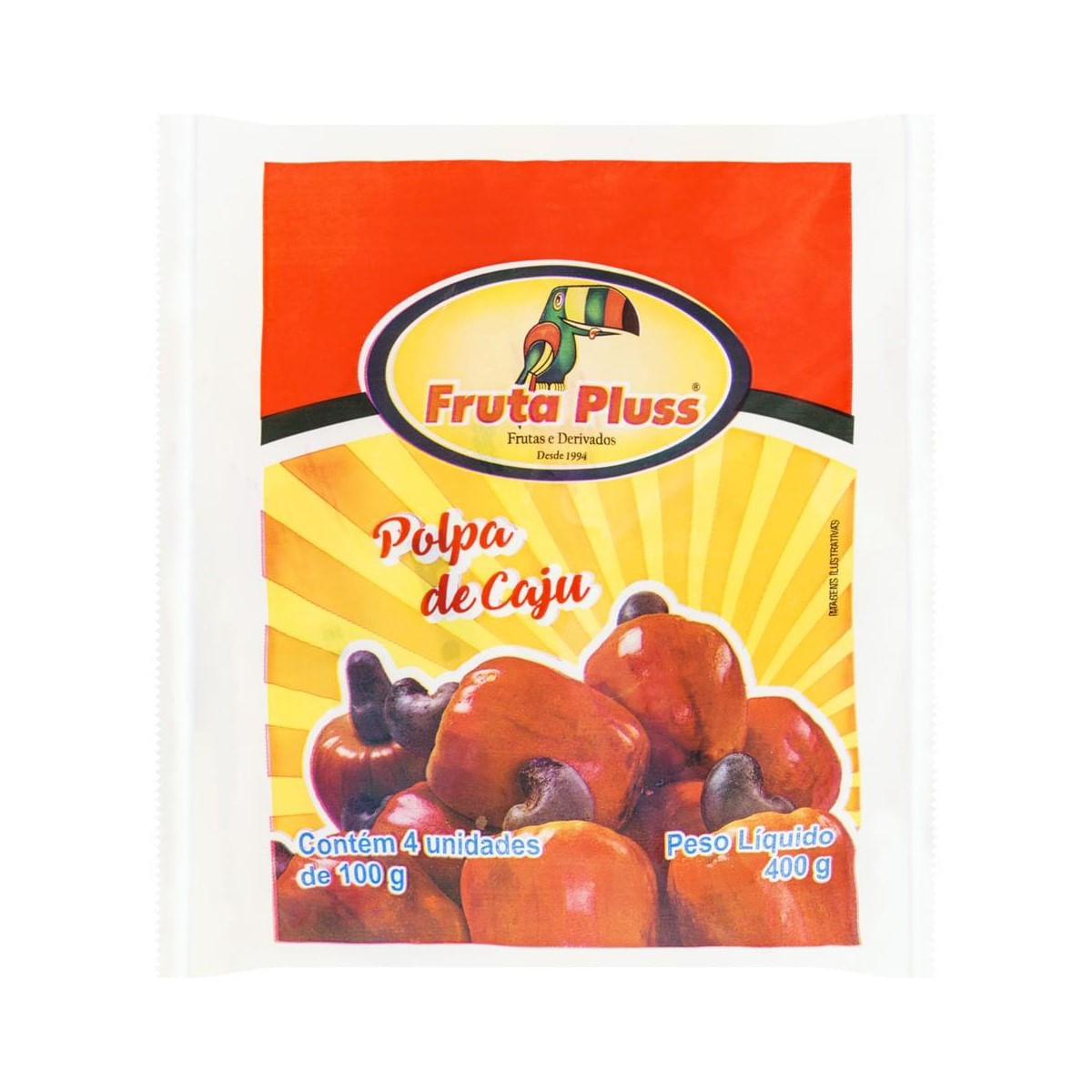 Polpa de Caju Fruta Pluss 400 g