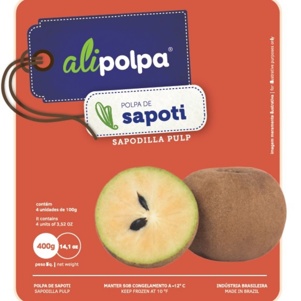 Polpa De Fruta Cong Sapoti Ali 400 g