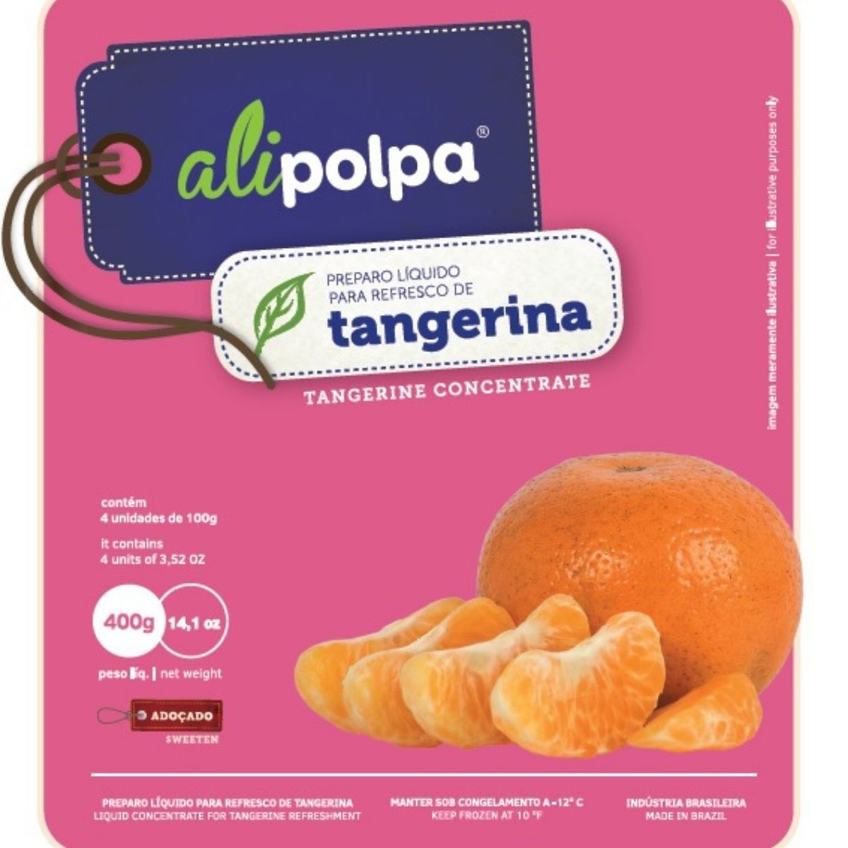 Polpa De Fruta Cong Tangerina Ali 400 g