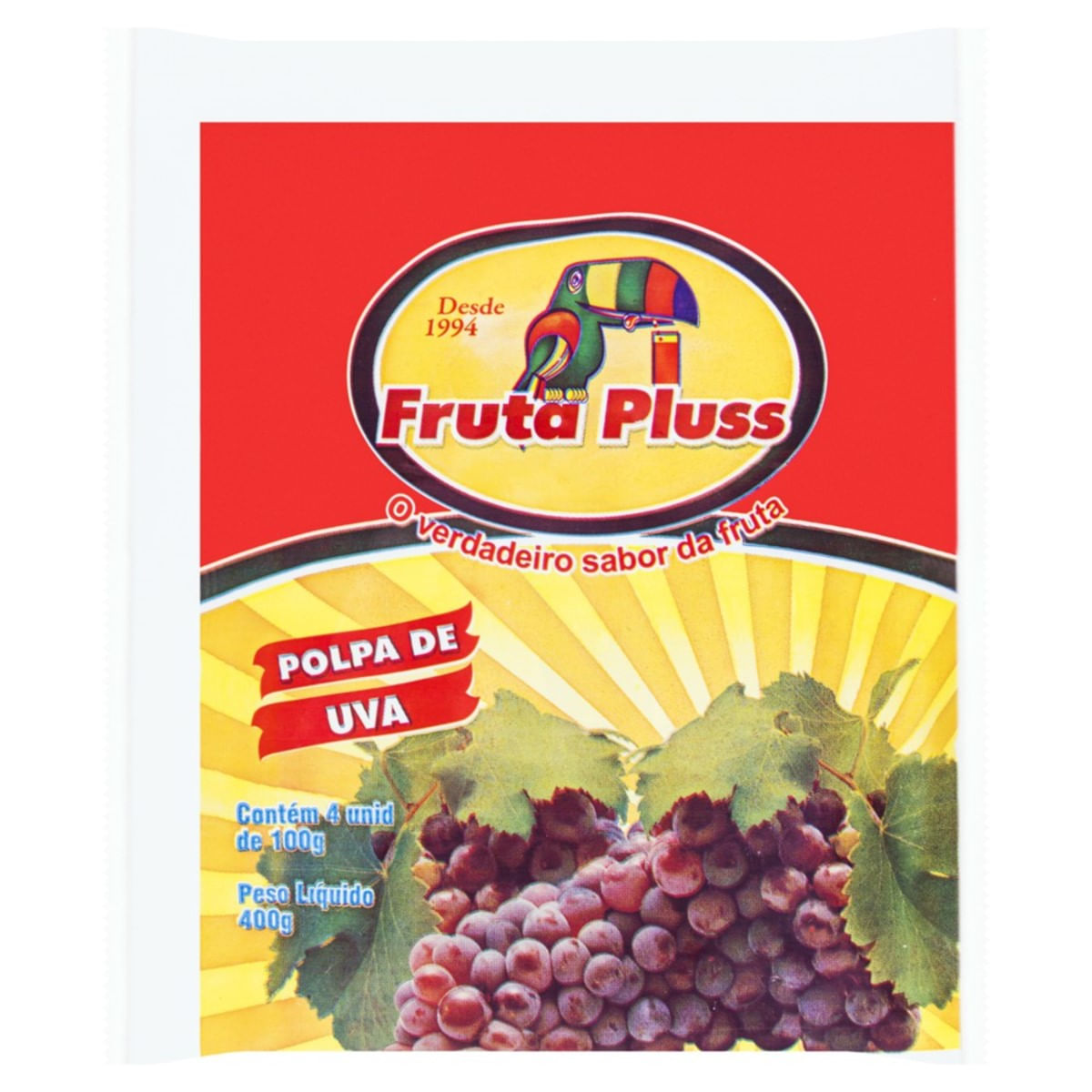 Polpa de Uva Fruta Pluss 100 g