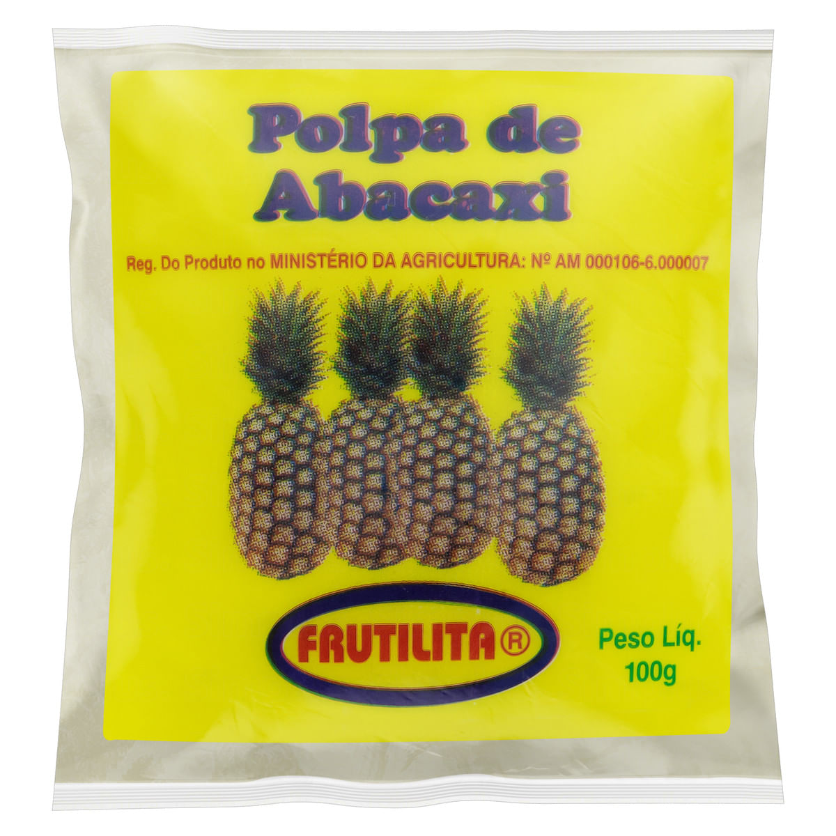 Polpa Fruta Frutilita Abacaxi 100 g