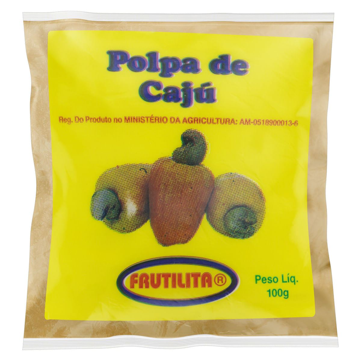 Polpa Fruta Frutilita Caju 100 g