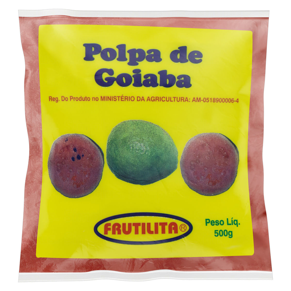 Polpa Fruta Frutilita Goiaba 500 g