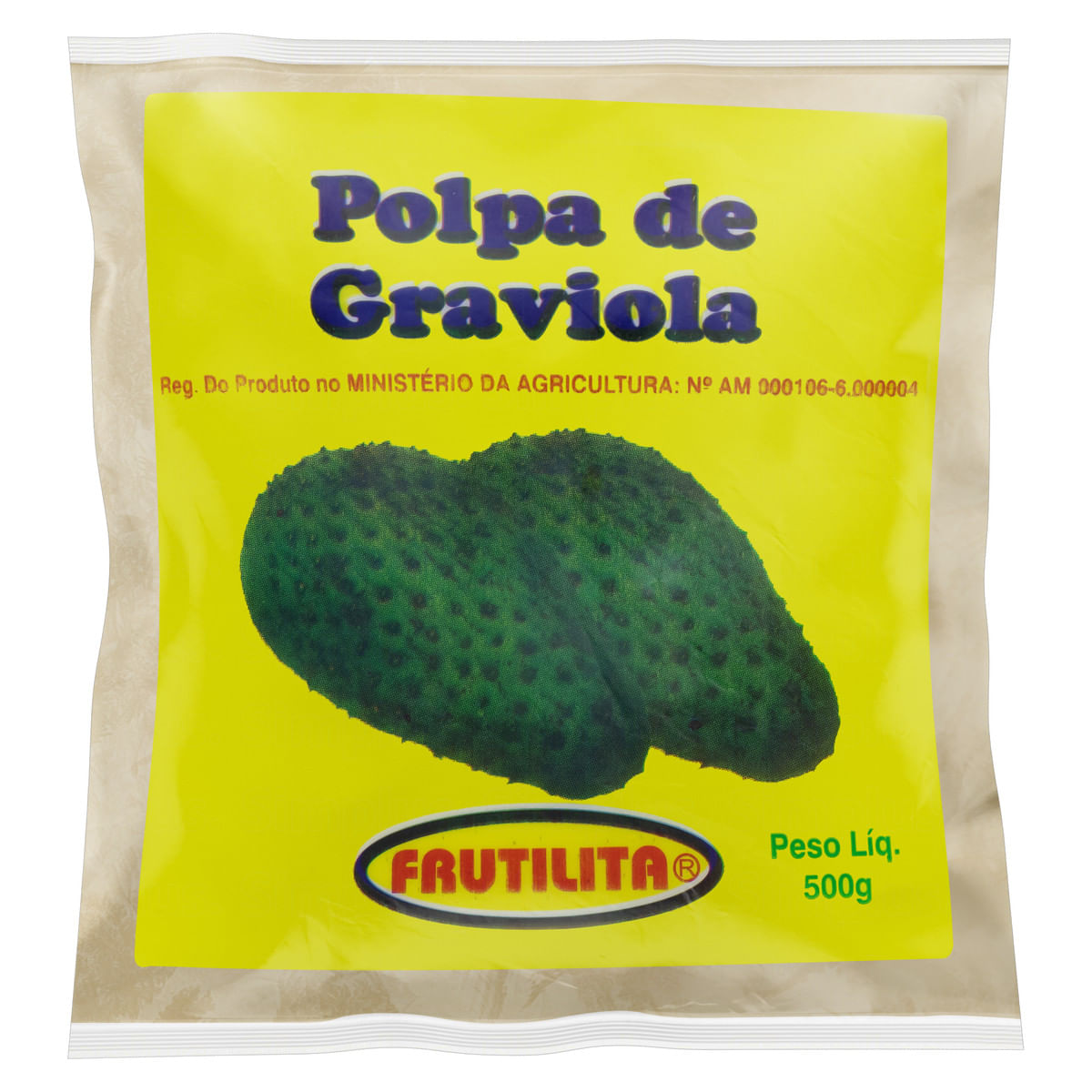 Polpa Fruta Frutilita Graviola 500 g