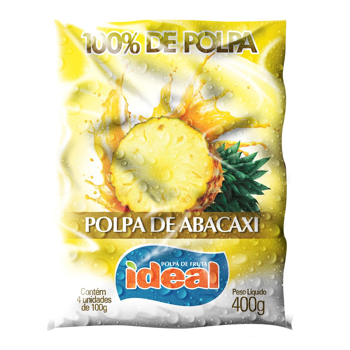 Polpa de Abacaxi Polpa Ideal 400 g