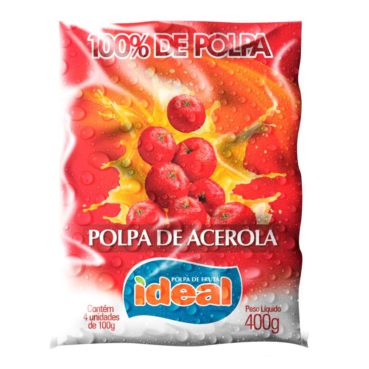 Polpa de Acerola Polpa Ideal 400 g