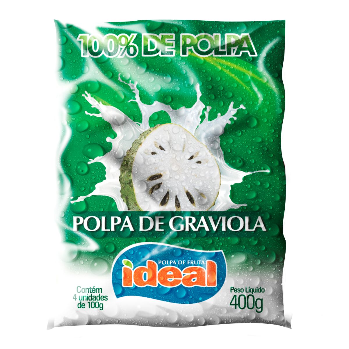 Polpa de Graviola Polpa Ideal 400 g