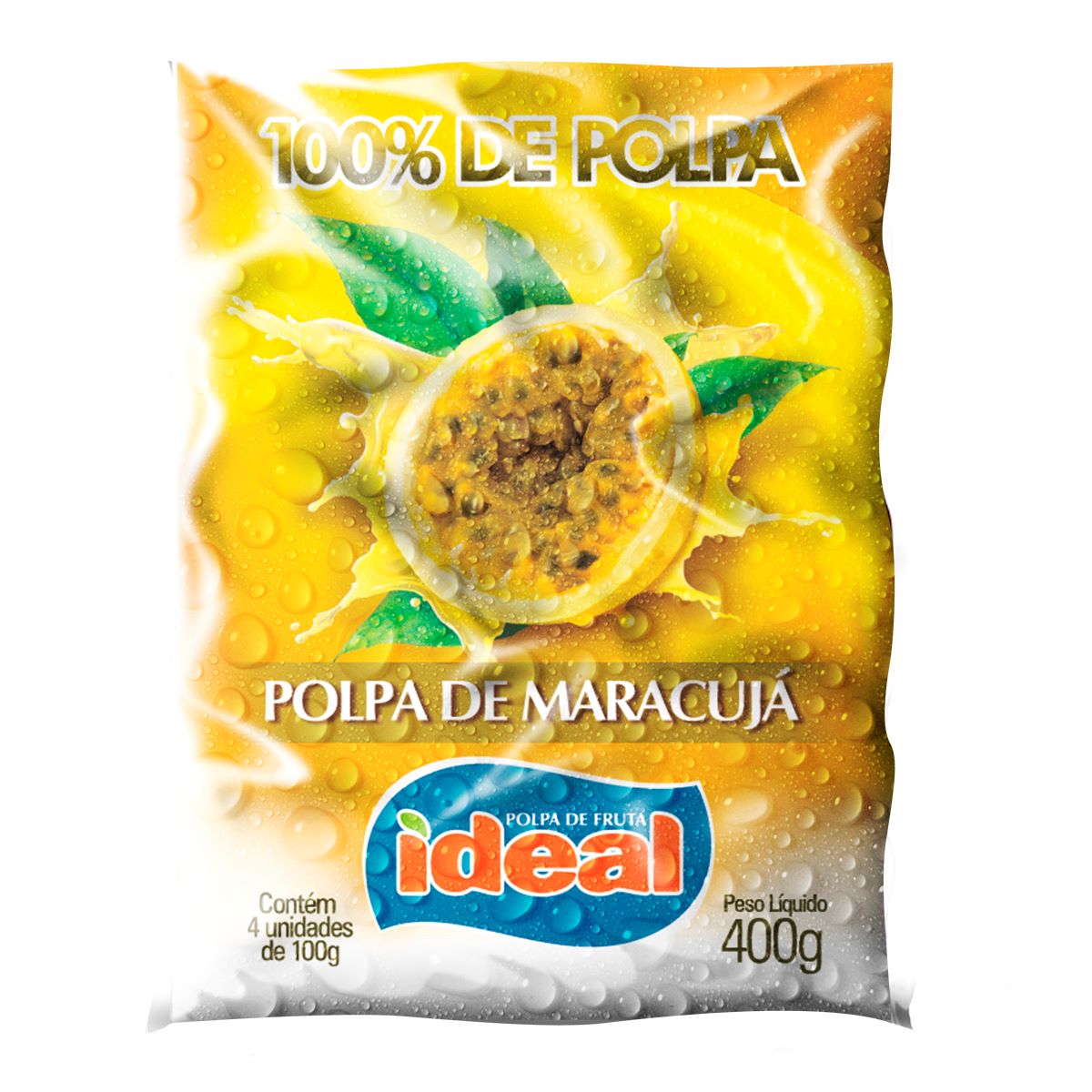 Polpa de Maracujá Polpa Ideal 400 g