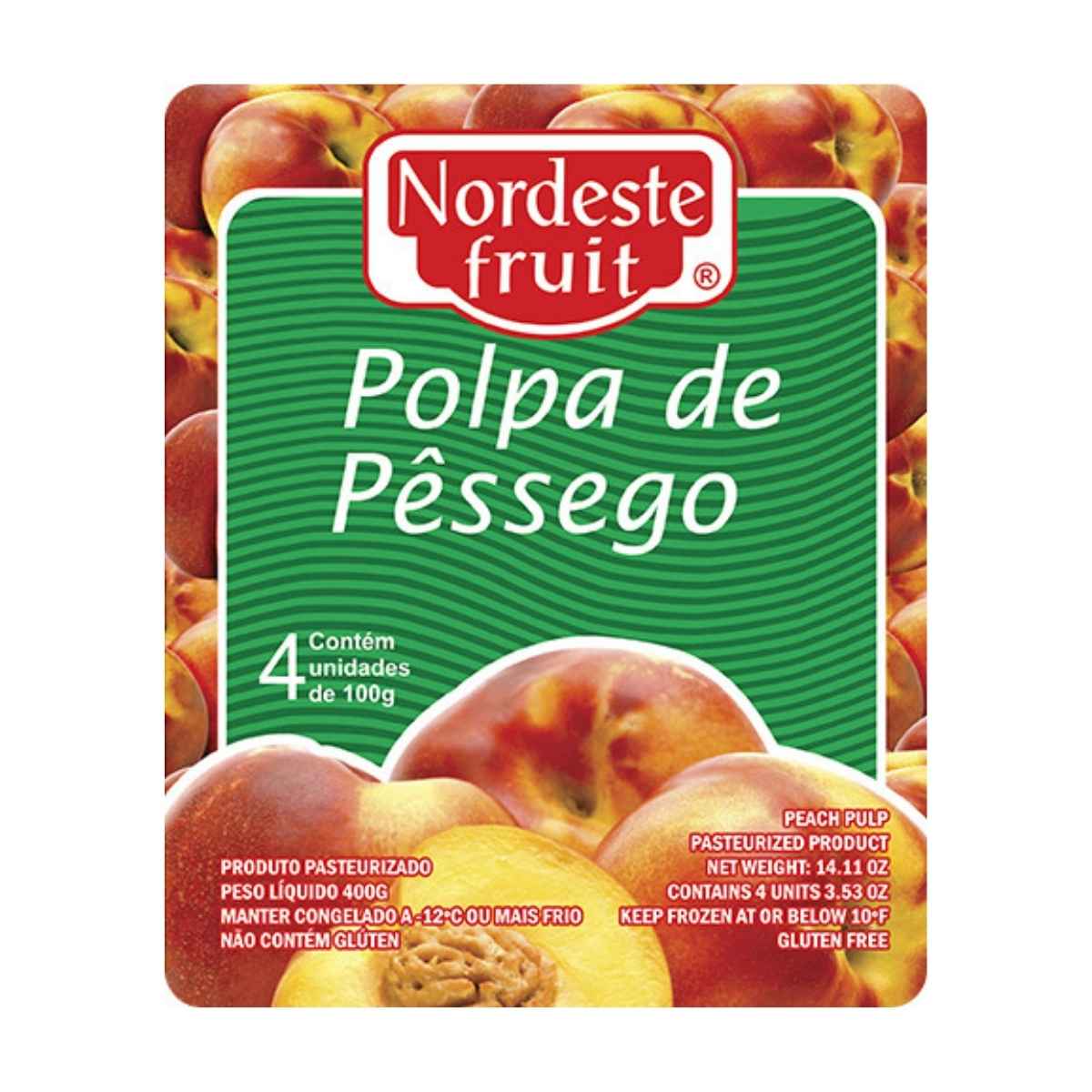 Polpa Nordeste Fruit de Pêssego 400 g