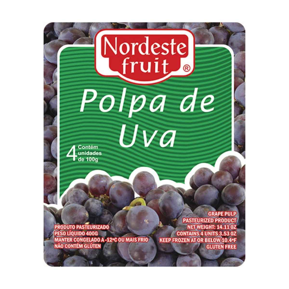 Polpa Nordeste Fruit de Uva 400 g