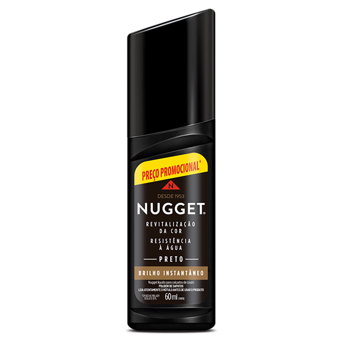 Polidor de Sapato Líquido Preto Nugget 33% Off 60 ml