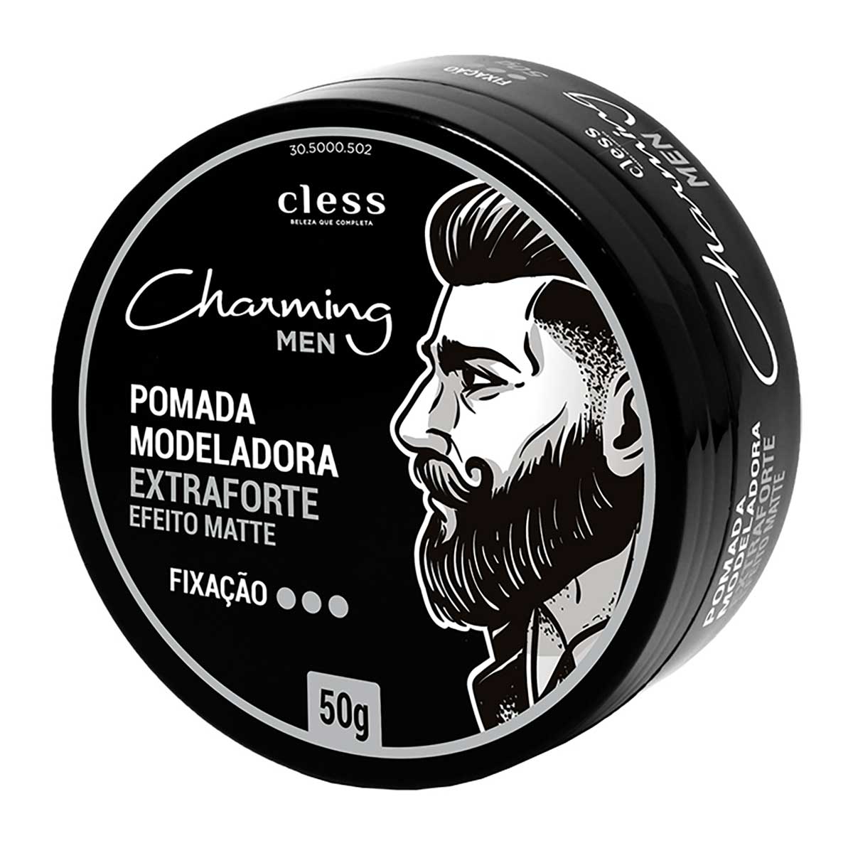 Pomada Modeladora Extra Forte Efeito Matte Charming 50g