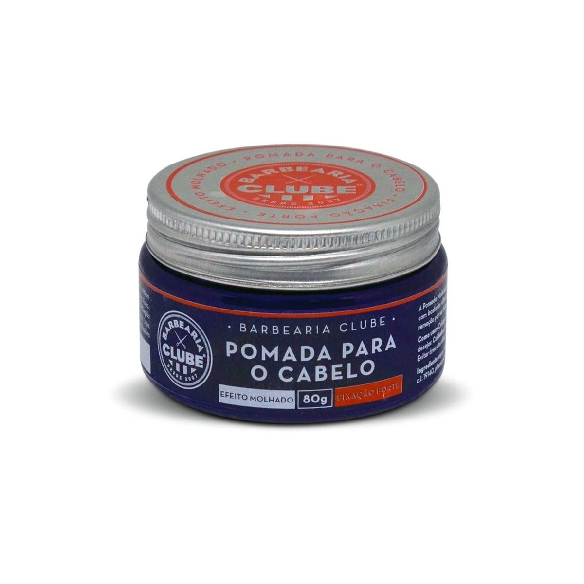 Pomada Para Cabelo Efeito Molhado Barbearia Clube 80gr