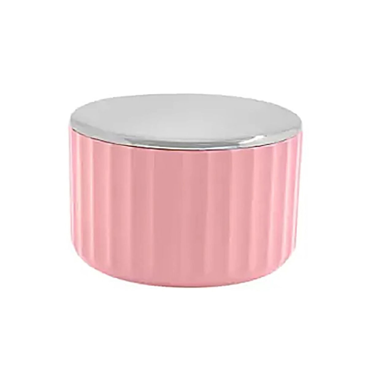 Porta Cotonete Groove Rosa Rose Ou