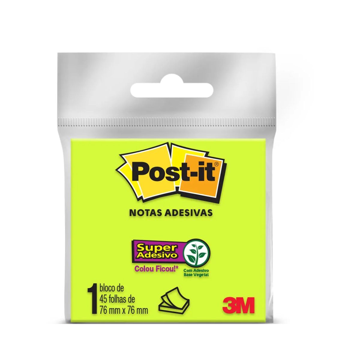 Post it Verde 3M com 45 Folhas