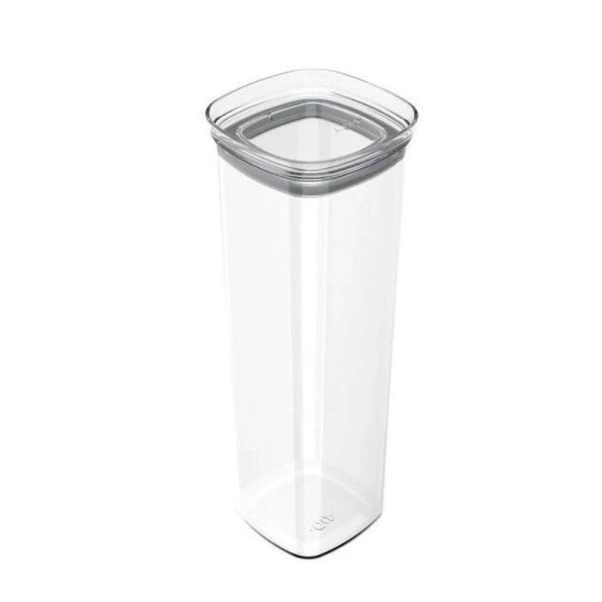 Pote Hermético Quadrado Block Neutro Martiplast 2l