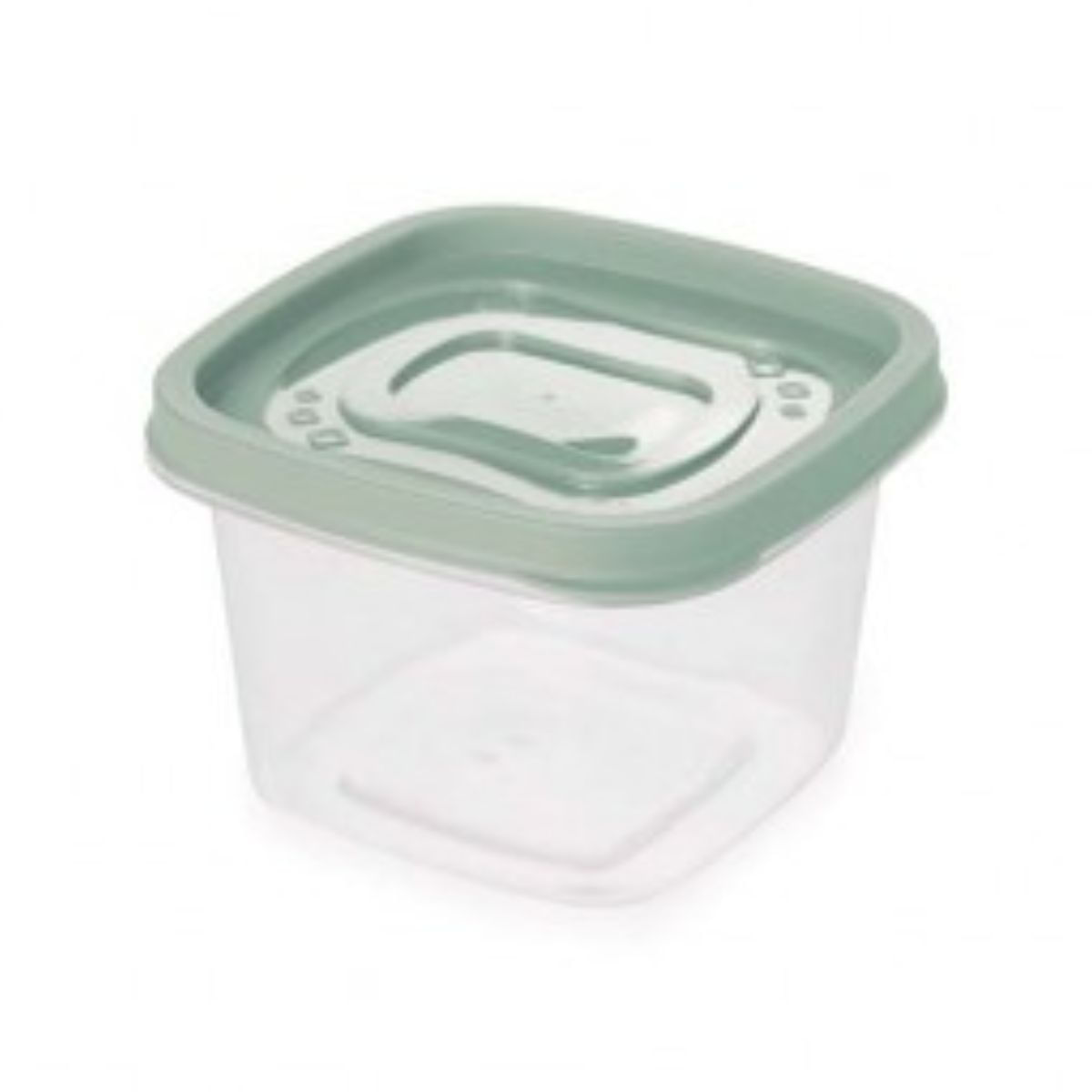 Pote Quadrado 1 Peça Plástico Plasútil Clic 500 ml Verde