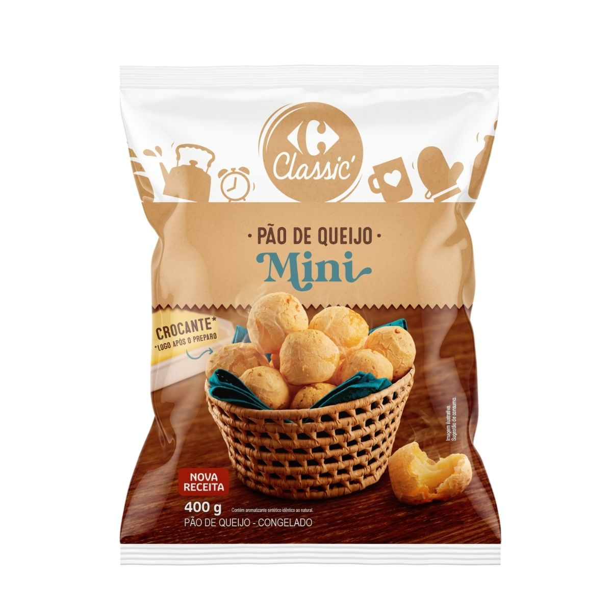 Pão de Queijo Mini Carrefour 400g