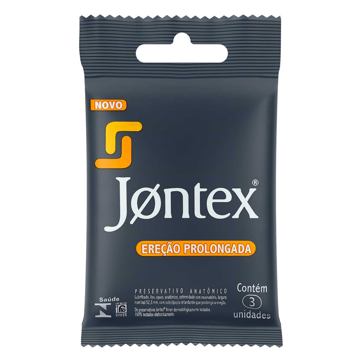 Preservativo Masculino Lubrificado Jontex 3 Unidades