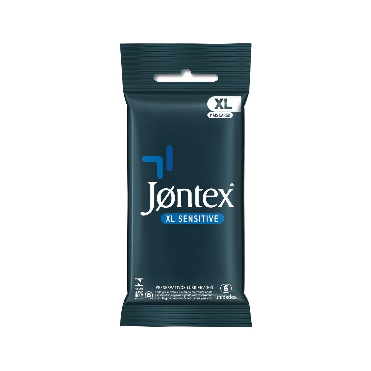 Preservativo Masculino Jontex Sensitive XL com 6 Unidades