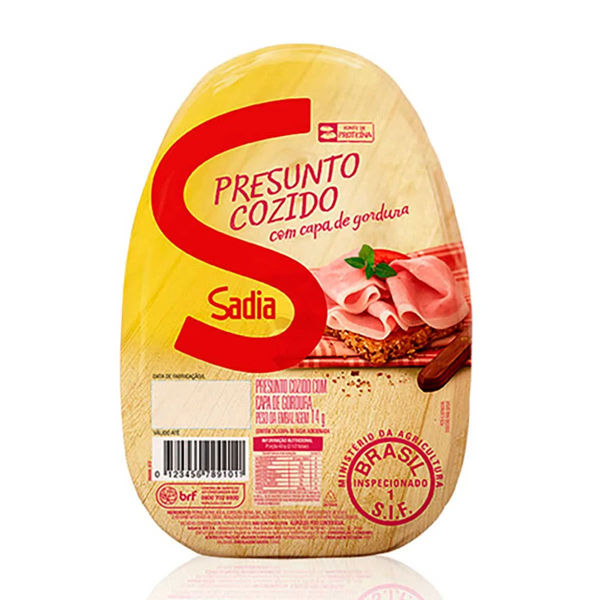 Presunto Cozido Com Capa Sadia Aprox. 200g