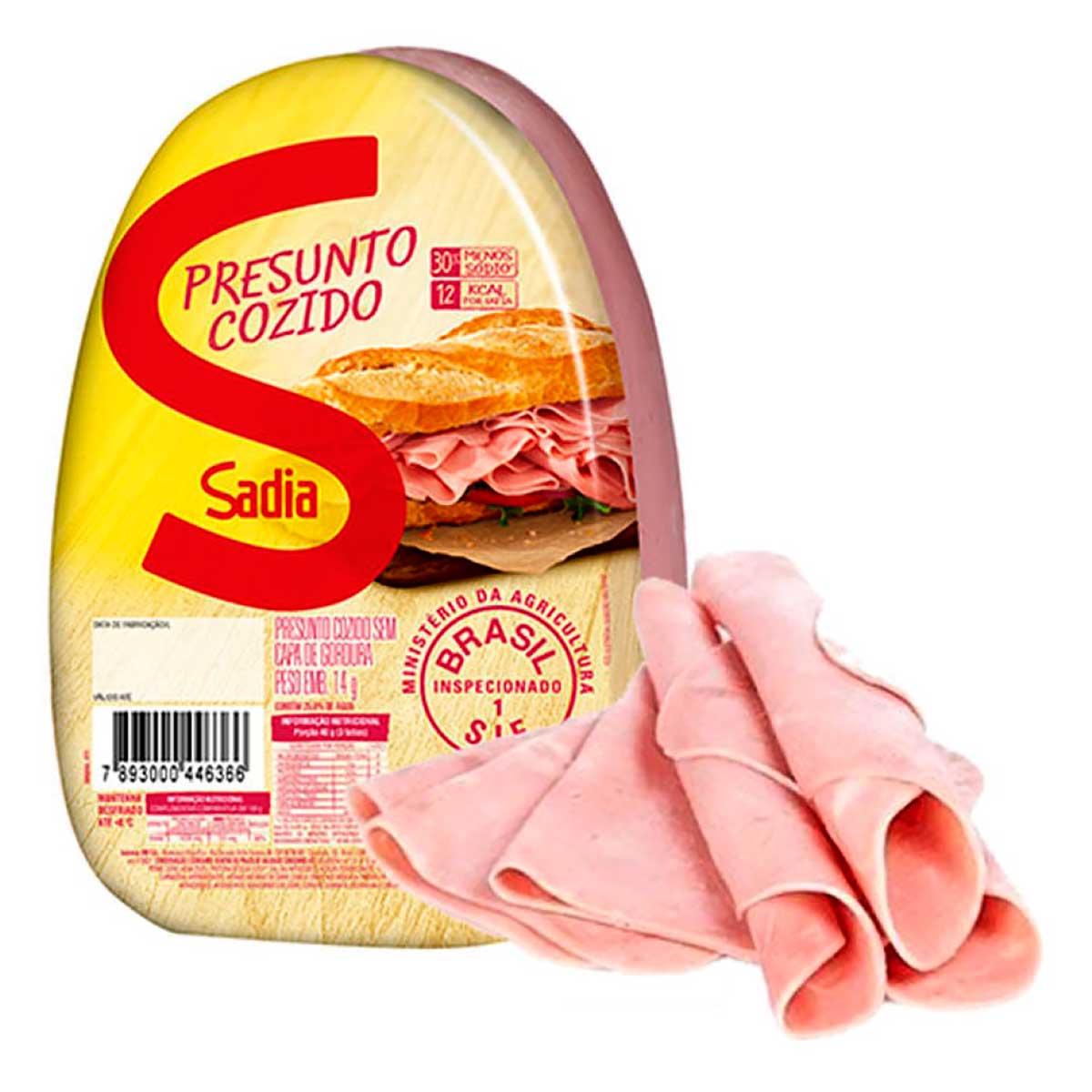 Presunto Cozido Magro Sadia Aproximadamente 200 g