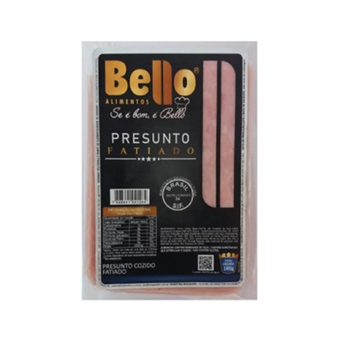 Presunto Fatiado Bello 160 g