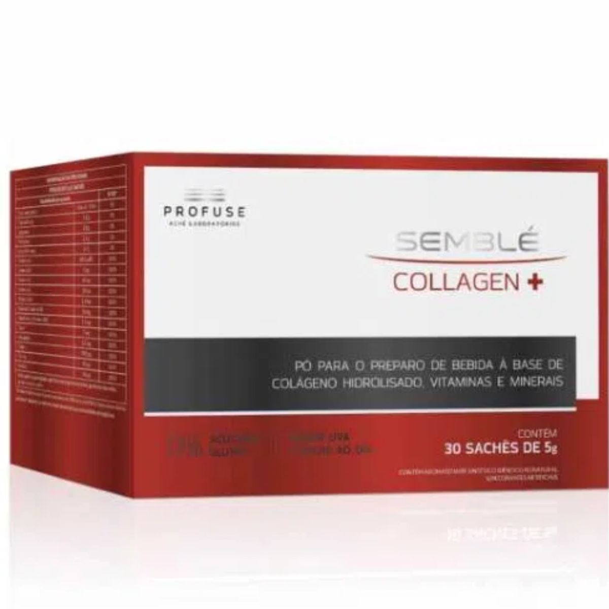 Suplememento Alimentar Semblé Collagen+ em Pó Com 30 Sachês