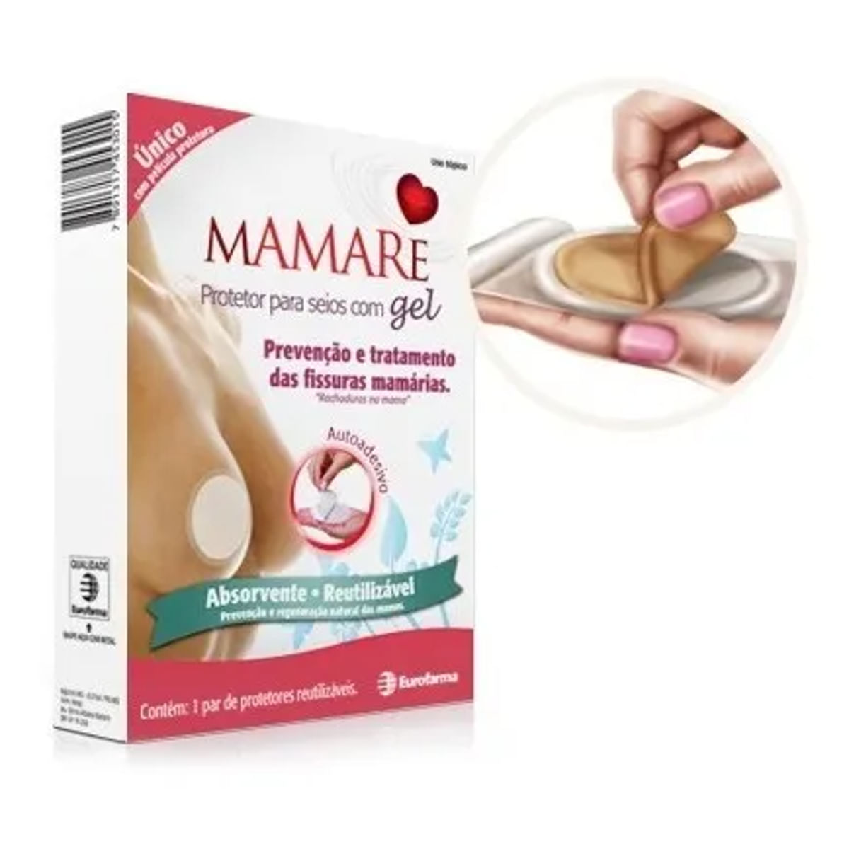 Protetor de Seios Mamare com Gel 1 Par