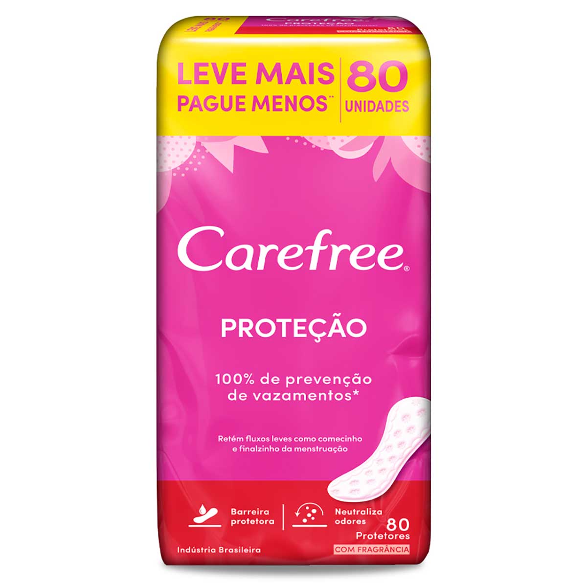 Protetor Diário Carefree Proteção com Perfume 80 unidades