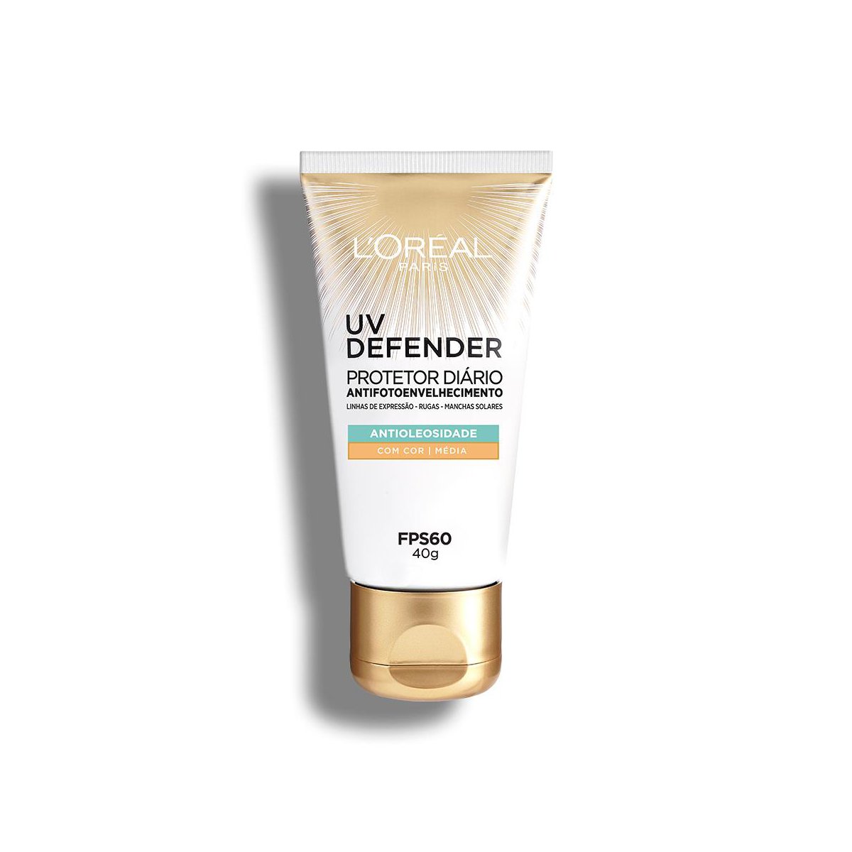 Protetor diário cor Média L&apos;oréal Paris UV Defender Antioleosidade