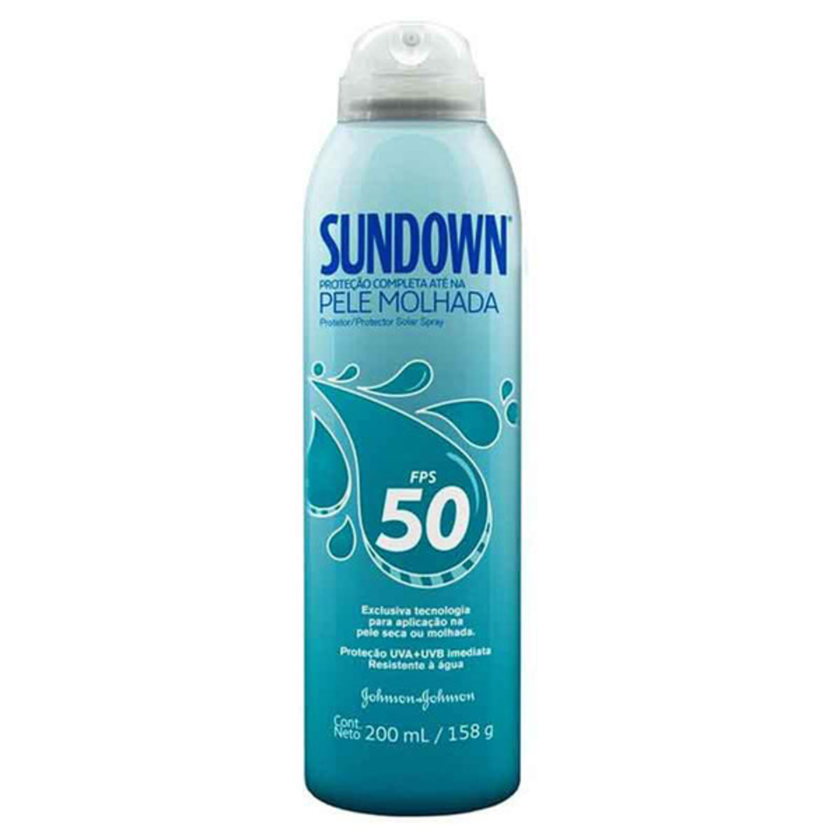 Protetor Solar FPS 50 Sundown Pele Molhada Spray 200 Ml