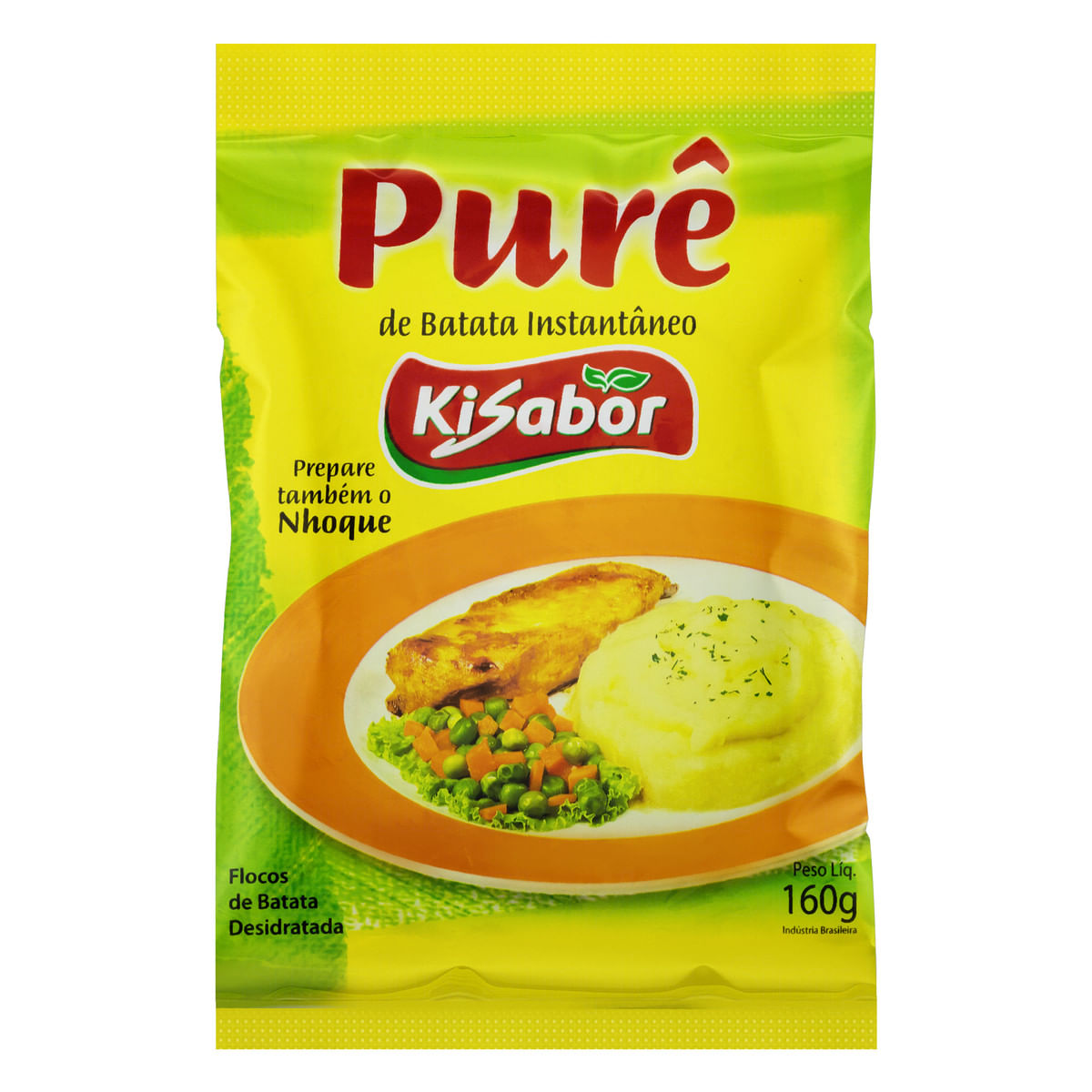 Purê de Batata Instantâneo Kisabor Pacote 160g