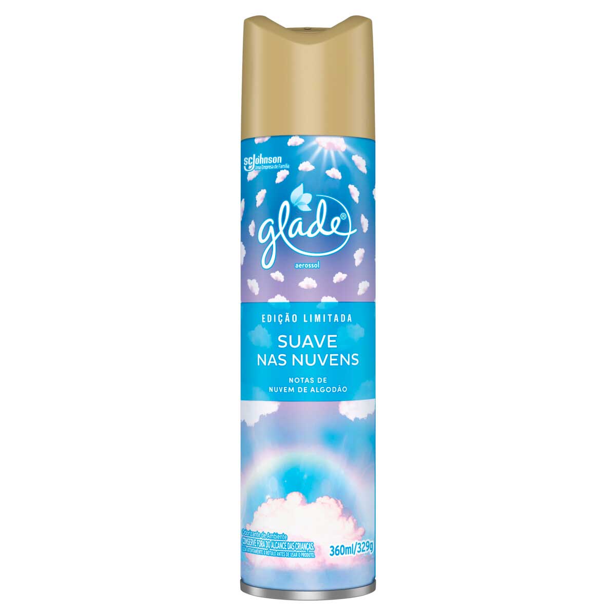 Desodorizador Glade Aerossol Nuvens Edição Limitada 360ml