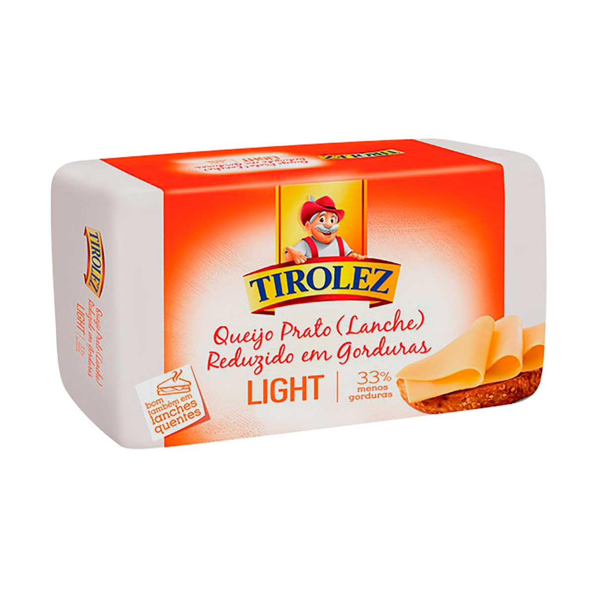 Queijo Prato Light em Fatias Tirolez 150 g